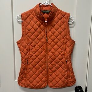 Eddie Bauer burn orange vest